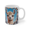 Mug Lama 3D Tasse Lama Cartoon Effet Mur Cassé Cadeau Animal Mignon et Tendance Andine 325ml