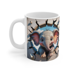 Mug Bébé Éléphant 3D Tasse...
