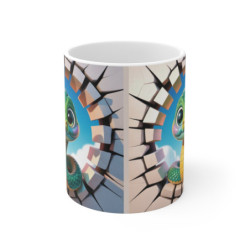 Tasse Serpent Mignon 3D  Mug Reptile Original Effet Mur Cassé  Cadeau Fun pour Enfants et Passionnés