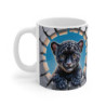 Tasse Panthère Noire Bébé 3D  Mug Animal Original Effet Mur Cassé  Cadeau Unique pour Enfants et Amoureux des Félins