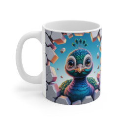 Tasse Paon Bébé 3D Mug...