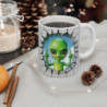 Tasse Alien 3D  Mug Extraterrestre Marrant Effet Mur Cassé Cadeau Original pour Fans de Science-Fiction et Geek