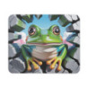 Tapis souris grenouille tropicale 22x18 cm antidérapant pour enfant et adulte