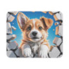 Tapis souris chiot mignon 22x18 cm antidérapant 2mm Idée cadeau gamer