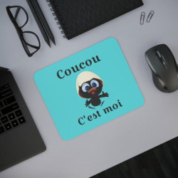 Tapis souris Calimero bleu 22x18 cm antidérapant 2mm