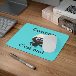 Tapis souris Calimero bleu 22x18 cm antidérapant 2mm