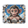 Tapis souris singe cartoon 22x18 cm antidérapant 2mm Idée cadeau