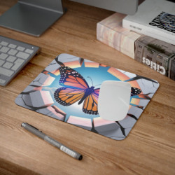 Tapis souris papillon 22x18 cm antidérapant élégant 2mm idée cadeau