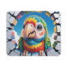 Tapis souris perroquet coloré 22x18 cm antidérapant 2mm Idée cadeau