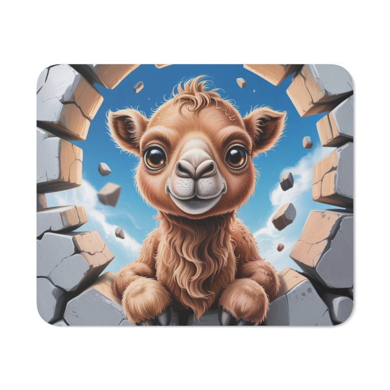 Tapis souris Chameau mignon 22x18 cm antidérapant 2mm Idée cadeau