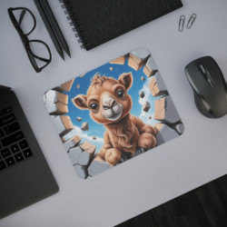 Tapis souris Chameau mignon 22x18 cm antidérapant 2mm Idée cadeau