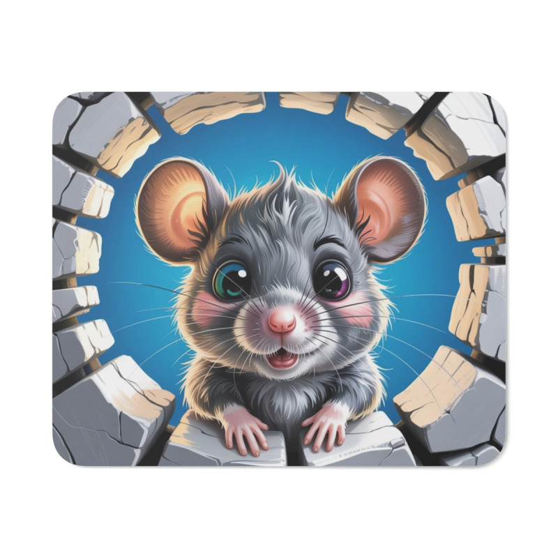 Tapis souris souris mignonne 22x18 cm antidérapant 2mm Idée cadeau