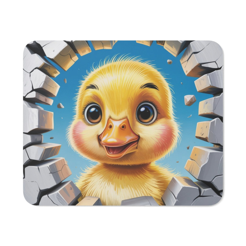 Tapis souris caneton mignon 22x18 cm antidérapant 2mm Idée cadeau