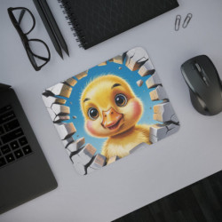 Tapis souris caneton mignon 22x18 cm antidérapant 2mm Idée cadeau