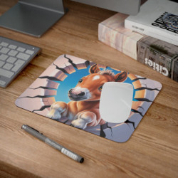 Tapis souris poulain mignon 22x18 cm antidérapant 2mm Idée cadeau