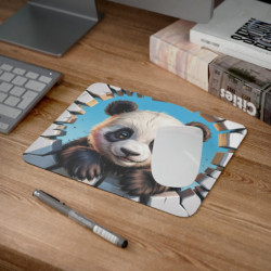 Tapis souris panda mignon 22x18 cm antidérapant 2mm idée cadeau gamer