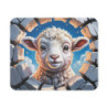 Tapis souris agneau mignon 22x18 cm antidérapant 2mm Idée cadeau gamer