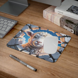 Tapis souris agneau mignon 22x18 cm antidérapant 2mm Idée cadeau gamer