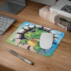 Tapis de souris crocodile 22x18 cm Base antidérapante  Design cartoon drôle Surface lisse pour bureautique et gaming