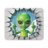 Tapis de souris extraterrestre vert 22x18 cm Alien cartoon effet 3D  Surface lisse et base antidérapante