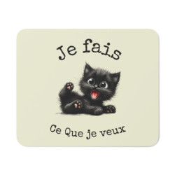 Tapis de souris chat noir...