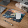 Tapis de souris océan Vague puissante au coucher du soleil Design marin artistique 22x18 cm Inspiration nature et énergie