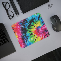 Tapis Souris Tie-Dye Arc-en-Ciel Style Psychédélique Multicolore  Idéal Déco, Mode & Accessoires