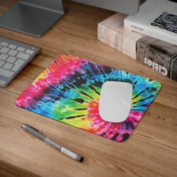 Tapis Souris Tie-Dye Arc-en-Ciel Style Psychédélique Multicolore  Idéal Déco, Mode & Accessoires