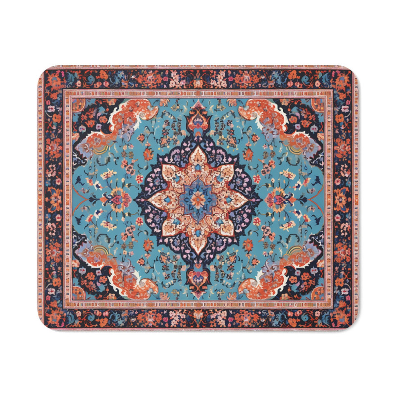Tapis de Souris Style Tapis Persan  Motif Oriental Haute Précision Base AntidérapanteAccessoire de Bureau Chic et Original