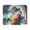 Tapis de Souris Art Fantastique  Danseuse Base Antidérapante  Accessoire Élégant et Inspirant