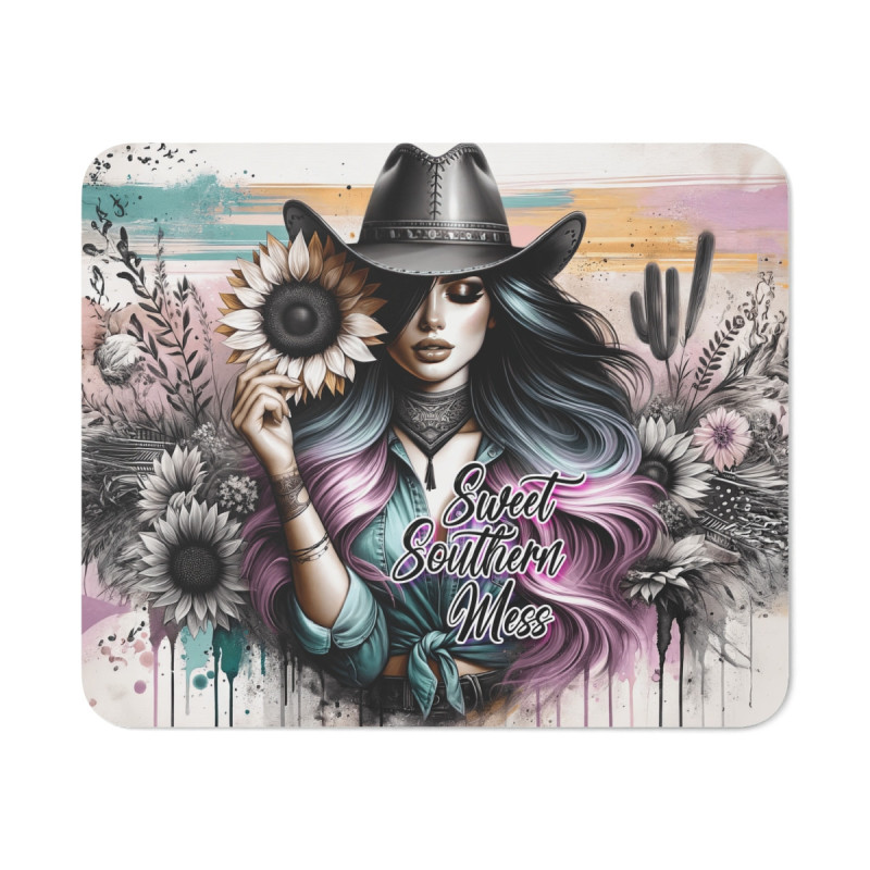 Tapis de Souris Cowgirl Style Bohème et Western Design Original Vintage  Idée cadeau pour Femme du Sud