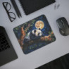 Tapis de Souris Panda Rêveur Illustration Nocturne avec Pleine Lune Design Apaisant et Mignon Idée Cadeau Zen & Relaxante