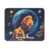 Tapis de Souris Lion Cosmique Illustration Galactique du Roi de la Jungle Design Puissant et Spirituel