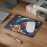 Tapis de Souris Lion Cosmique Illustration Galactique du Roi de la Jungle Design Puissant et Spirituel