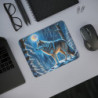 Tapis de Souris Loup Majestueux Forêt Enneigée Nocturne Design Mystique  Accessoire Bureau Gaming