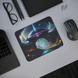 Tapis de Souris portail Galactique Futuriste avec Vaisseau Spatial  Univers Fantastique pour Bureau ou Gaming