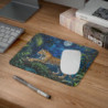 Tapis de Souris Léopard Nocturne Jungle Sous la Lune Tapis Gaming et Bureau Antidérapant Illustration Animale Puissante