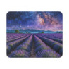 Tapis de Souris Champ de Lavande Galactique Paysage Nocturne Étoilé Tapis Gaming et Bureau  Design Relaxant Antidérapant