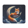 Tapis de Souris Renard sur Lune Illustration Nocturne Magique  pour Gaming et Bureau Cadeau Original Fantaisie
