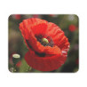 Tapis de Souris Coquelicot Rouge Fleur Sauvage  Ambiance Champêtre et Naturelle Accessoire Bureau Élégant et Floral