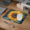Tapis de Souris Tournesol Lumineux Fleur Jaune Nature Éclatante et Apaisante Accessoire Bureau Positif et Floral