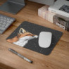Tapis de Souris Renard des Étoiles Illustration Nocturne Poétique  Regard Vers le Ciel  Accessoire Bureau Naturel