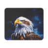 Tapis de Souris Aigle Majestueux  Illustration Nocturne Céleste  Regard Puissant sur Fond d’Étoiles Accessoire Bureau