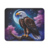 Tapis de Souris Aigle Nocturne  Illustration Lunaire Majestueuse et Pleine Lune  Accessoire Bureau Puissant et Mystique