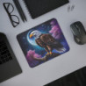Tapis de Souris Aigle Nocturne  Illustration Lunaire Majestueuse et Pleine Lune  Accessoire Bureau Puissant et Mystique