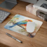 Tapis de Souris Oiseau Aquarelle Colorée  Illustration Nature Zen et Tropicale   Accessoire Bureau Poétique et Léger