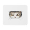 Tapis de Souris Chat Curieux  Illustration Minimaliste Mignonne Effet 3D Discret et Amusant Accessoire Bureau  Original