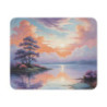Tapis de Souris Paysage Pastel Romantique  Coucher de Soleil Artistique et Apaisant Idée cadeau