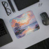 Tapis de Souris Paysage Pastel Romantique  Coucher de Soleil Artistique et Apaisant Idée cadeau