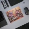 Tapis de Souris Vélo Fleuri Design Quilling Papier Art Pastel Idée cadeau original
